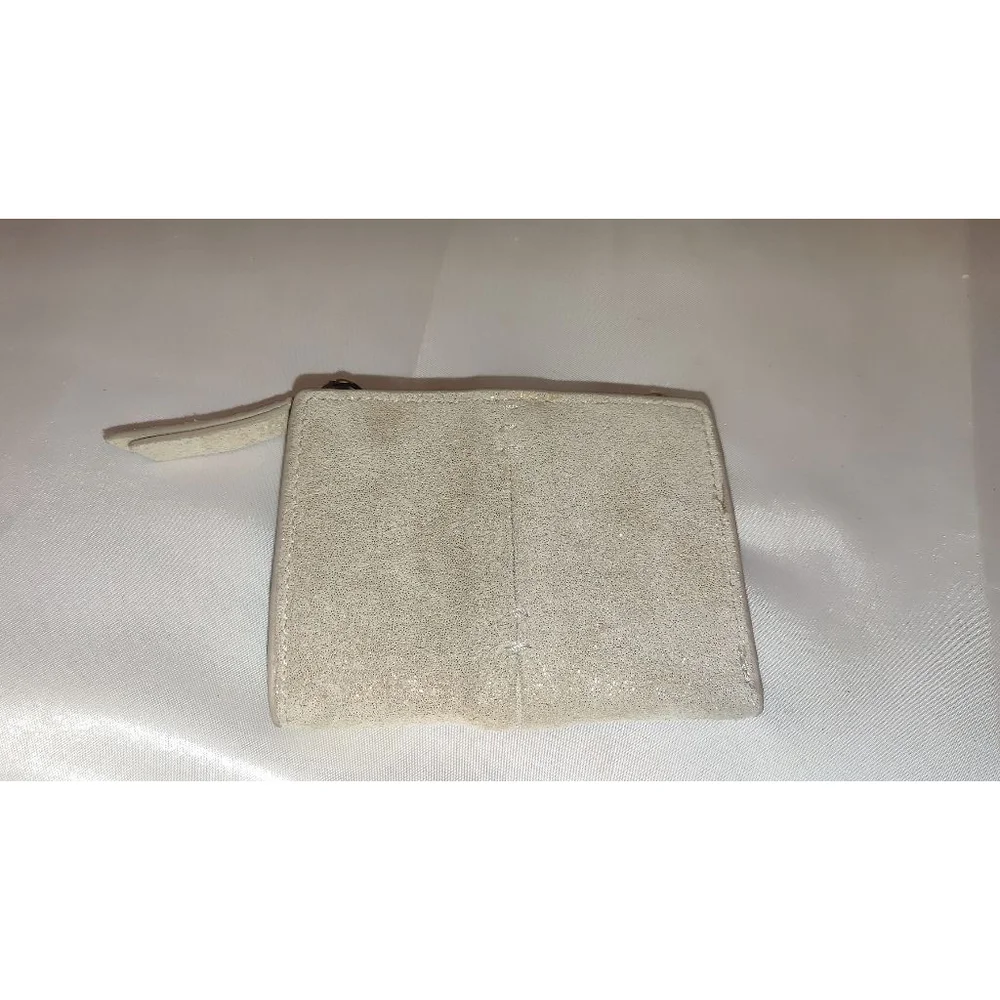 American Leather Company Cleveland RFID Bifold Leather Wallet Champagne Shimmer